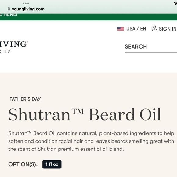 Young Living Shutran Beard Oil - Picture 2 of 7
